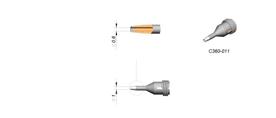 C360011 - Tip for DS360 microdesoldering iron